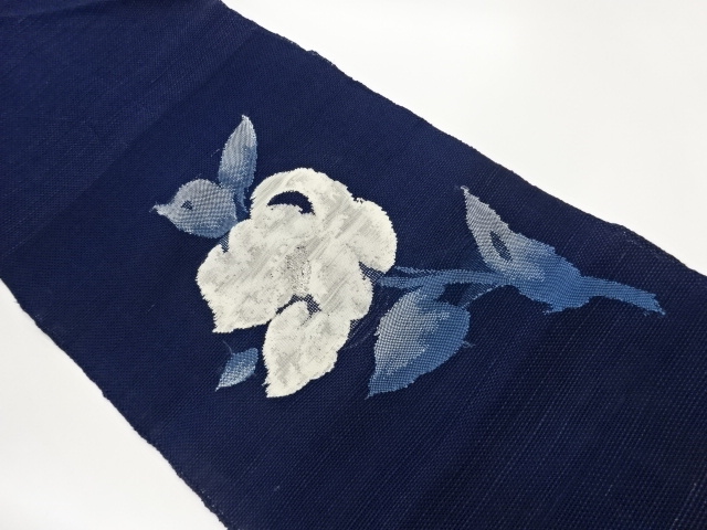 JAPANESE NAGOYA OBI FOR SUMMER / WOVEN FLOWER